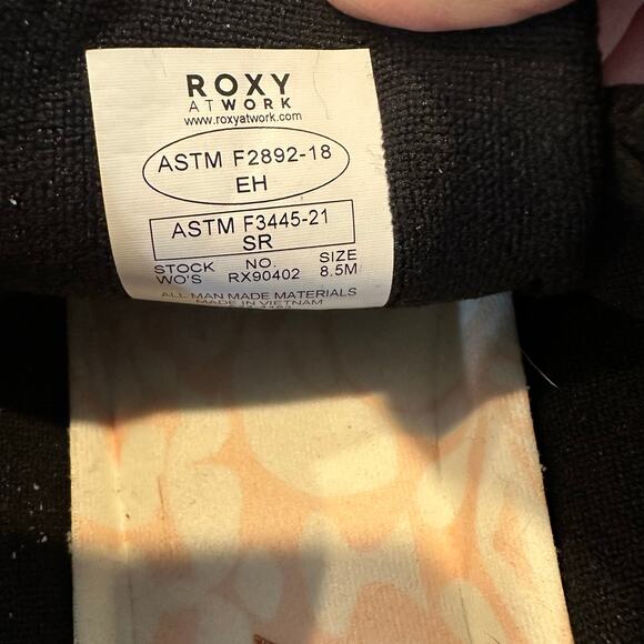 Roxy Bayshore Work Black Women’s Size 8.5 - Picture 8 of 10